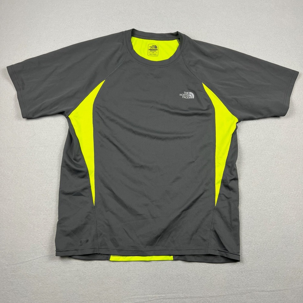 The North Face Mens L Neon Chartreuse Flight Series GTD Performance Crew Shirt